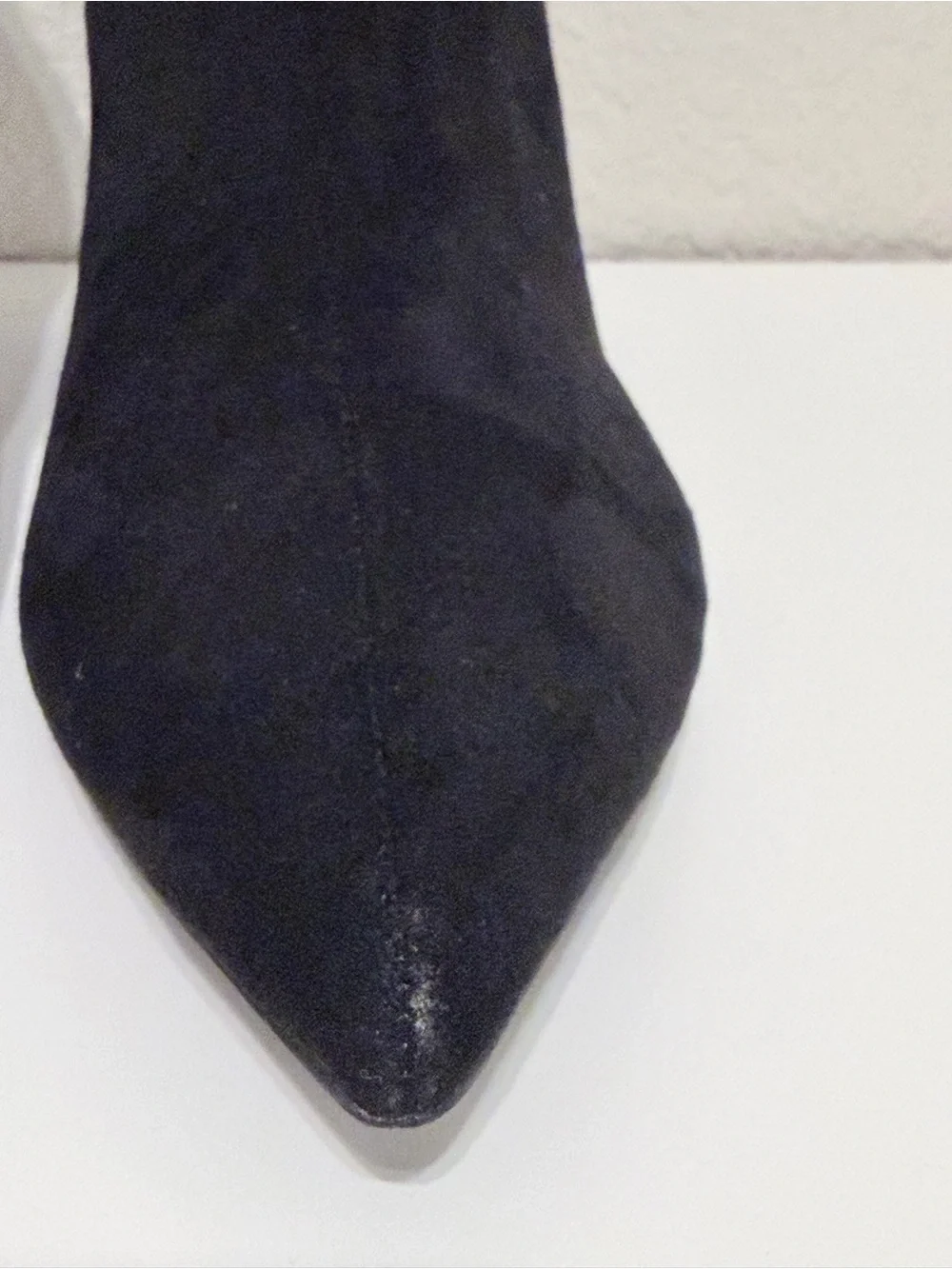 Jeffrey Campbell Black Suede Pointed Toe Stiletto Booties | Size 10